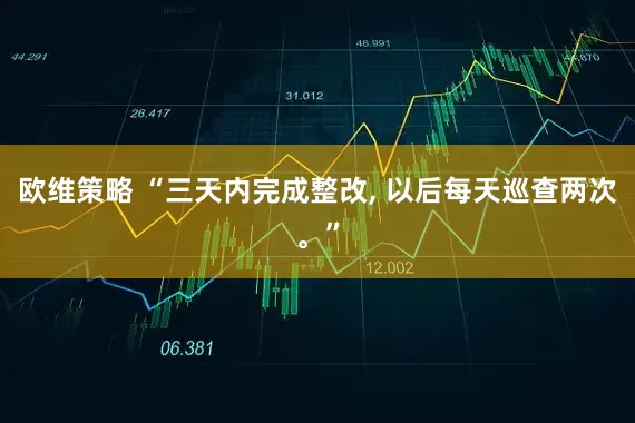 欧维策略 “三天内完成整改, 以后每天巡查两次。”
