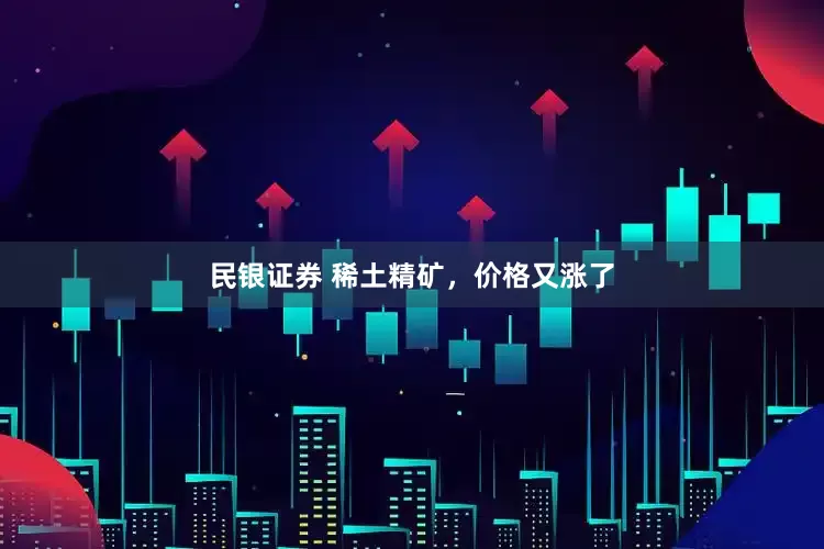 民银证券 稀土精矿，价格又涨了